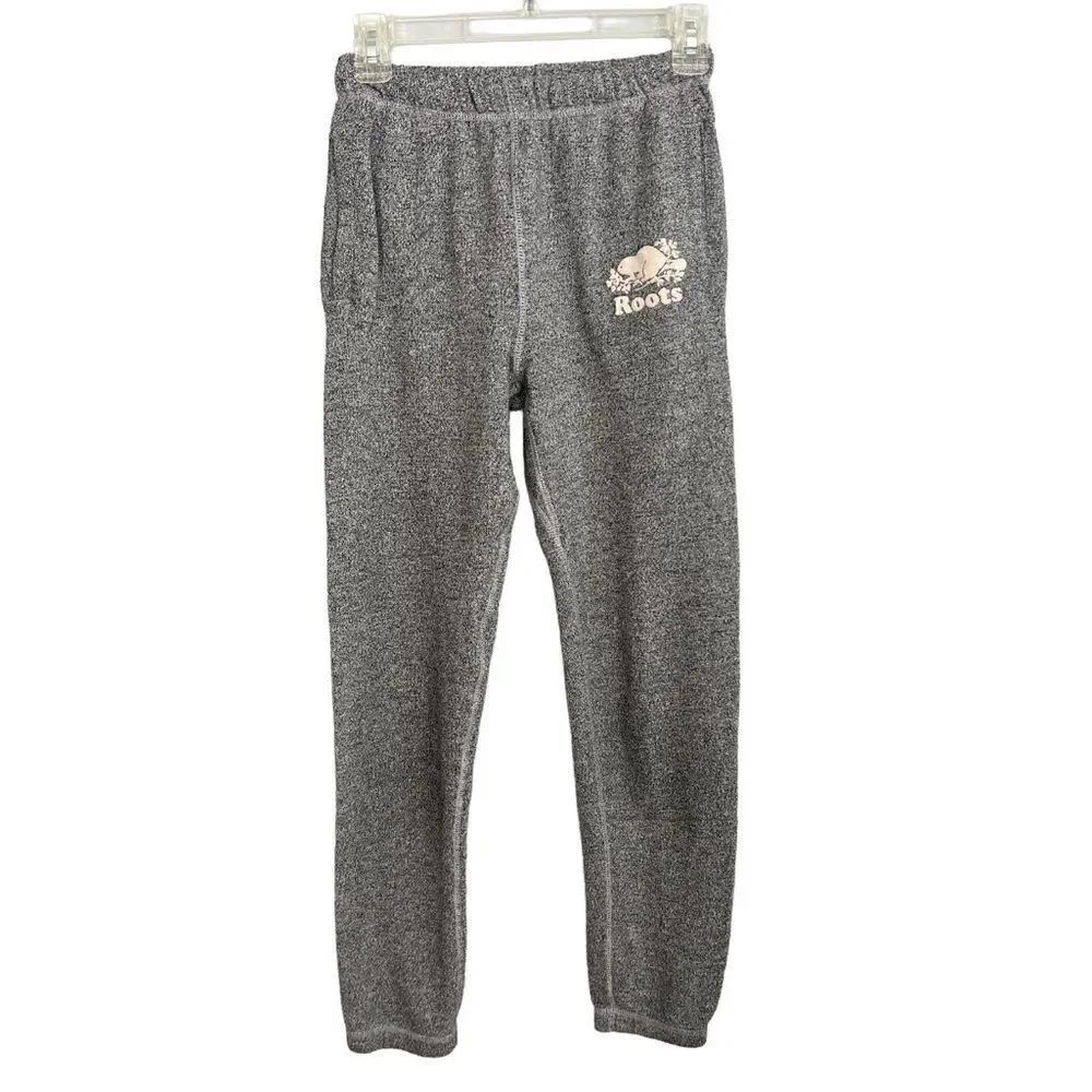Roots Canada Women’s XXS Jogger gray logo Sweatpants